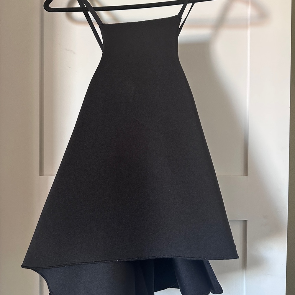 Muehleder Black Asymmetrical Tank Top